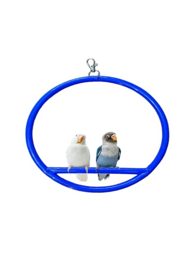 TRADESK Anky Birds Hanging Ring Birds Toys Parrot Toy cage Toy Big Birds Hanging Ring for Birds and Parrot Plastic Training Aid for Bird Pack of 2 - Image 1